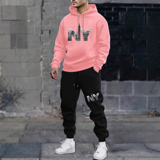 Men's Leisure Sports Sweater Sweatpants