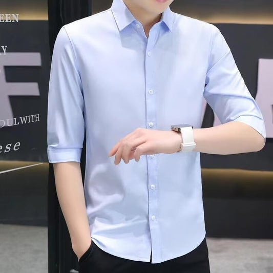 Slim-fit Half-sleeve Shirt