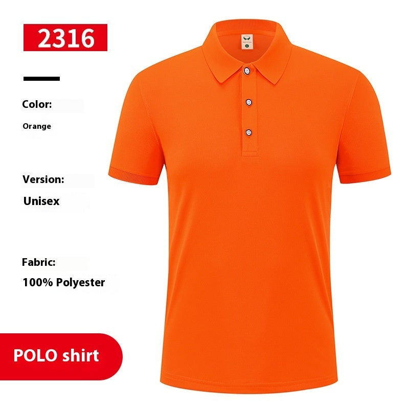 Men's Ice Silk Overalls Polo T-Shirt