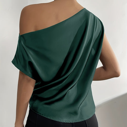Ladies' Asymmetrical Sloping Shoulder Collar Off