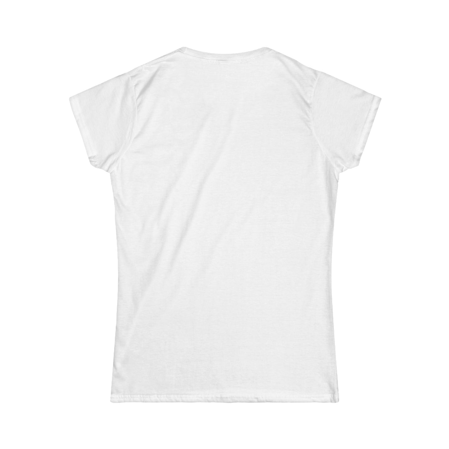 (White Letters) Bondye m nan pap Domi// Women Softstyle tee