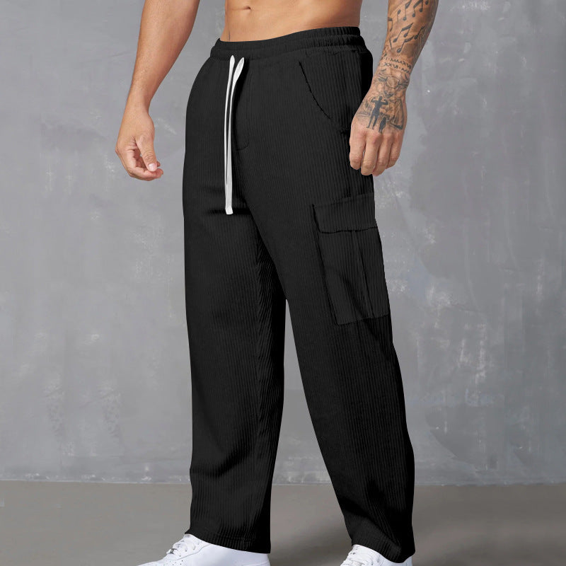 Men's Versatile Loose-fitting Wide-leg Trousers