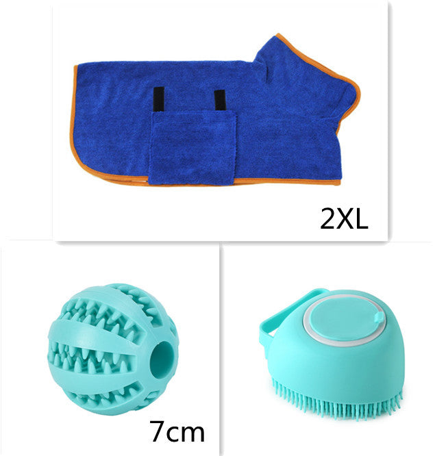 Dog Bath Massage Gloves Brush