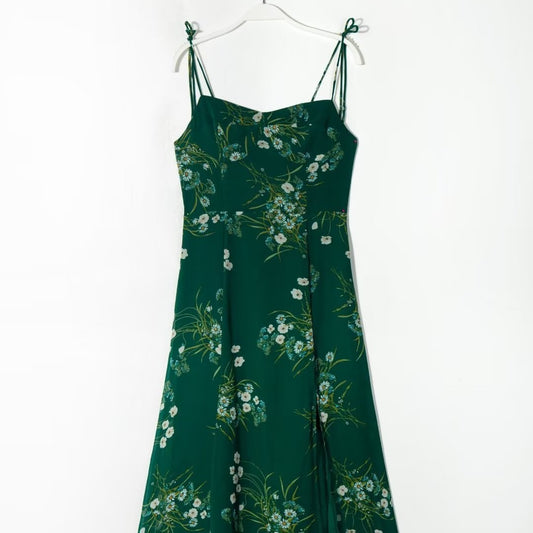 New Slim Fit French Strap Shoulder Lace Dress