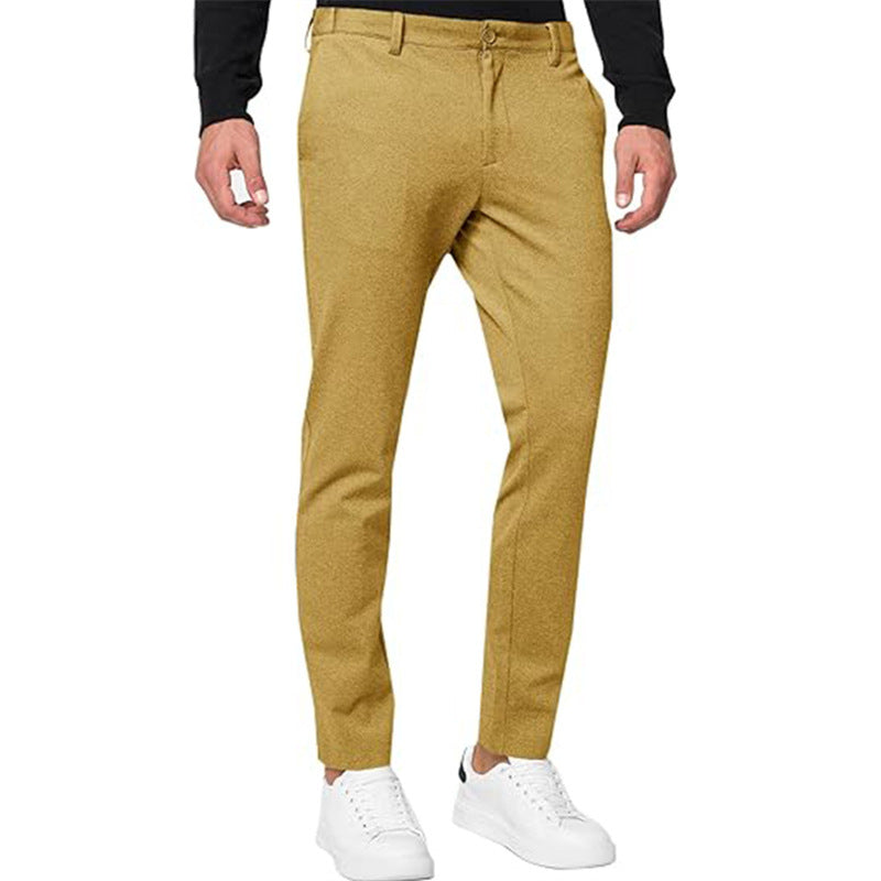Men's Chino Slim-fit Stretch Tapered Pants