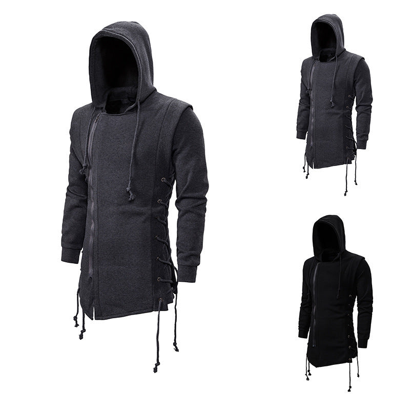Perfect Men's Goth Hooded Sweater Jacket