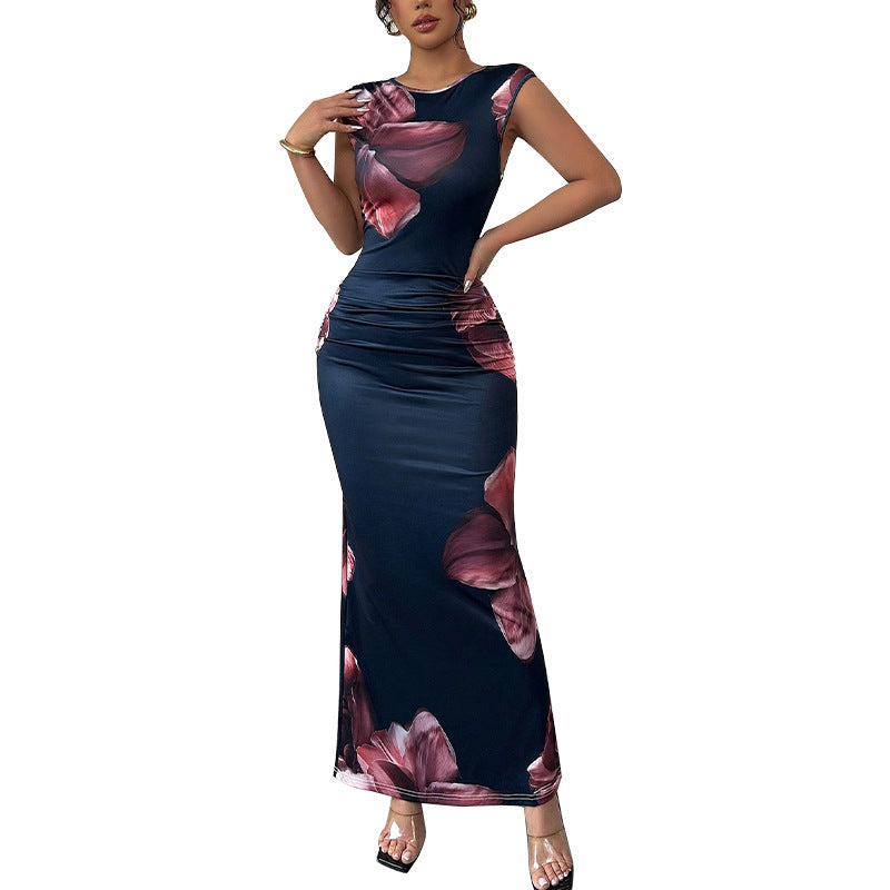 Slim Sleeveless One-step Skirt Dress