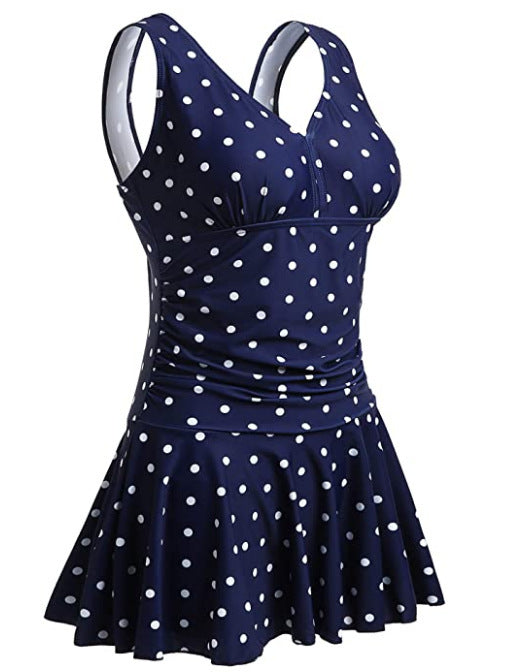 Women's Plus Size Cherry One-piece Swimsuit Dress