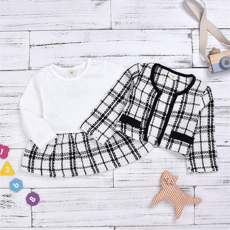 Long-sleeve Dress Baby Small Incense Wind Suit