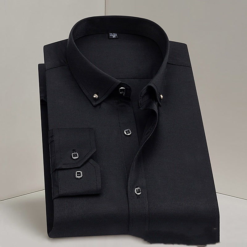 Formal Wear Men's Shirt Wedding Pure White