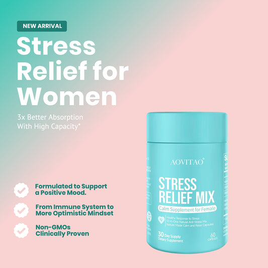 Women Supplement L-Theanine Stress Relief Pill