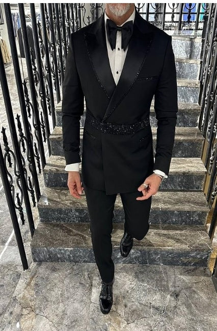 Men's Hot Diamond Embellished Suit
