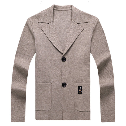 Men's Knit Cardigan Suit