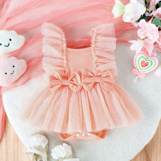 Jumpsuit Baby Net Skirt Princess Poris Dress