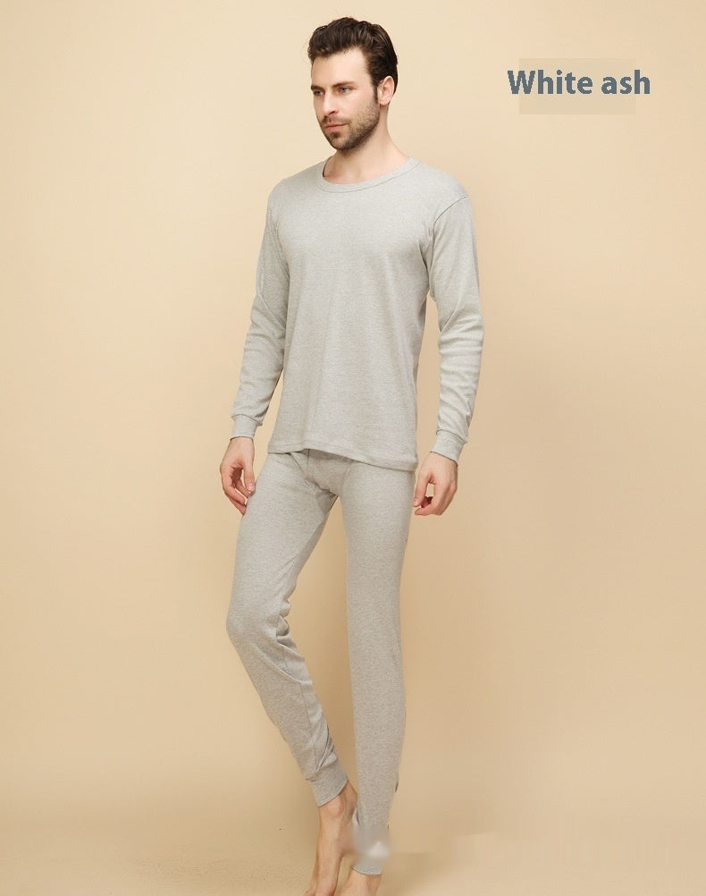 Men's Pure Cotton Thermal Underwear Suit