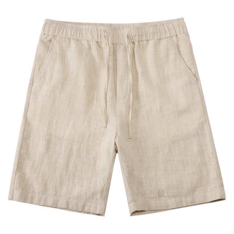 Loose Straight Light Cotton Linen Men's Shorts