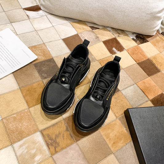 Hollow Stretch Platform Heightened Sneakers