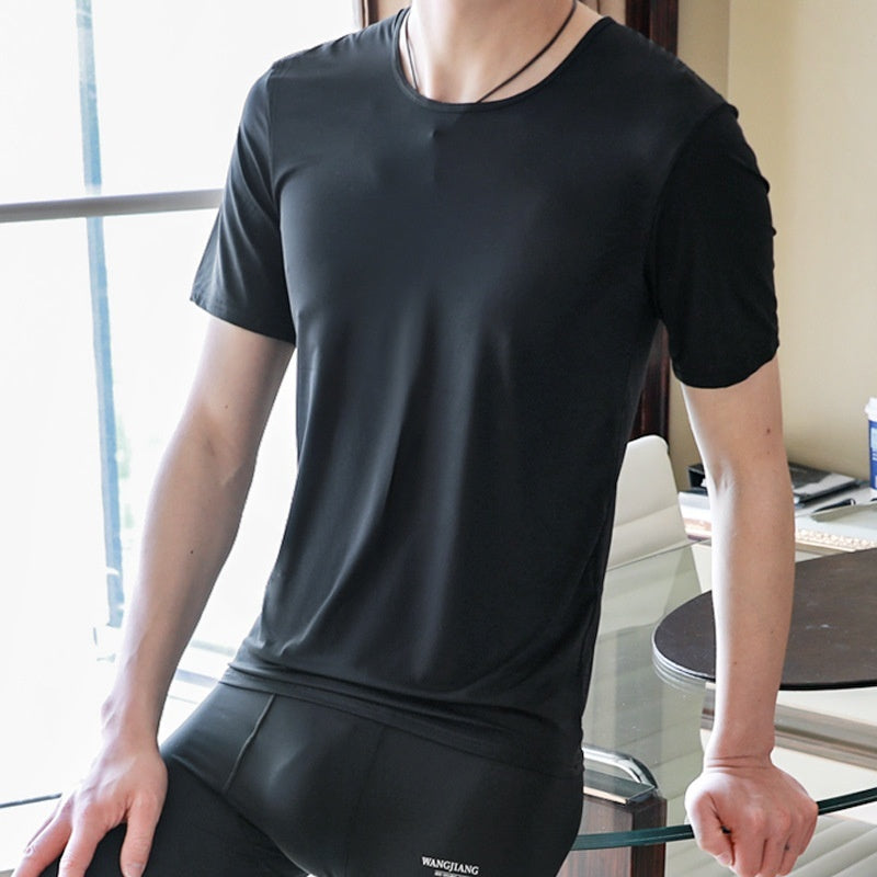 Men's Ice Silk Bottoming T-Shirt
