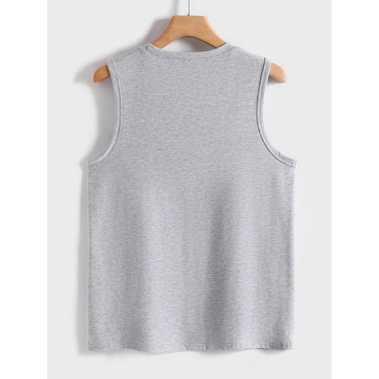 Tank Tops Crew Neck Sleeveless T-shirts