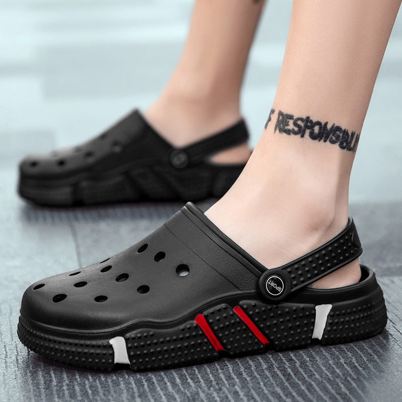 Men Sandals Hole Shoes Beach Slippers
