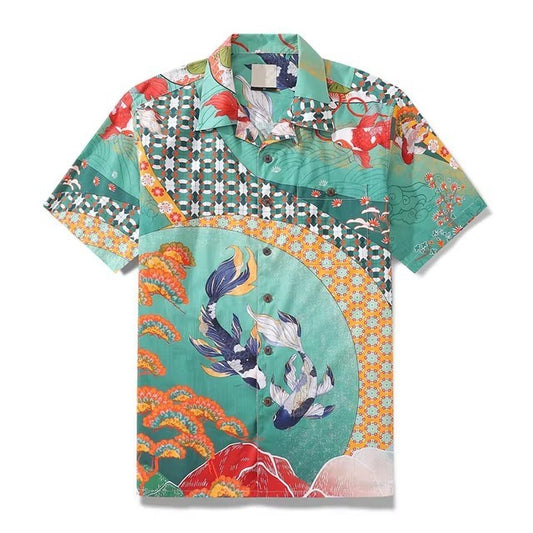 Men's Shirt Hawaiian Tropical Style