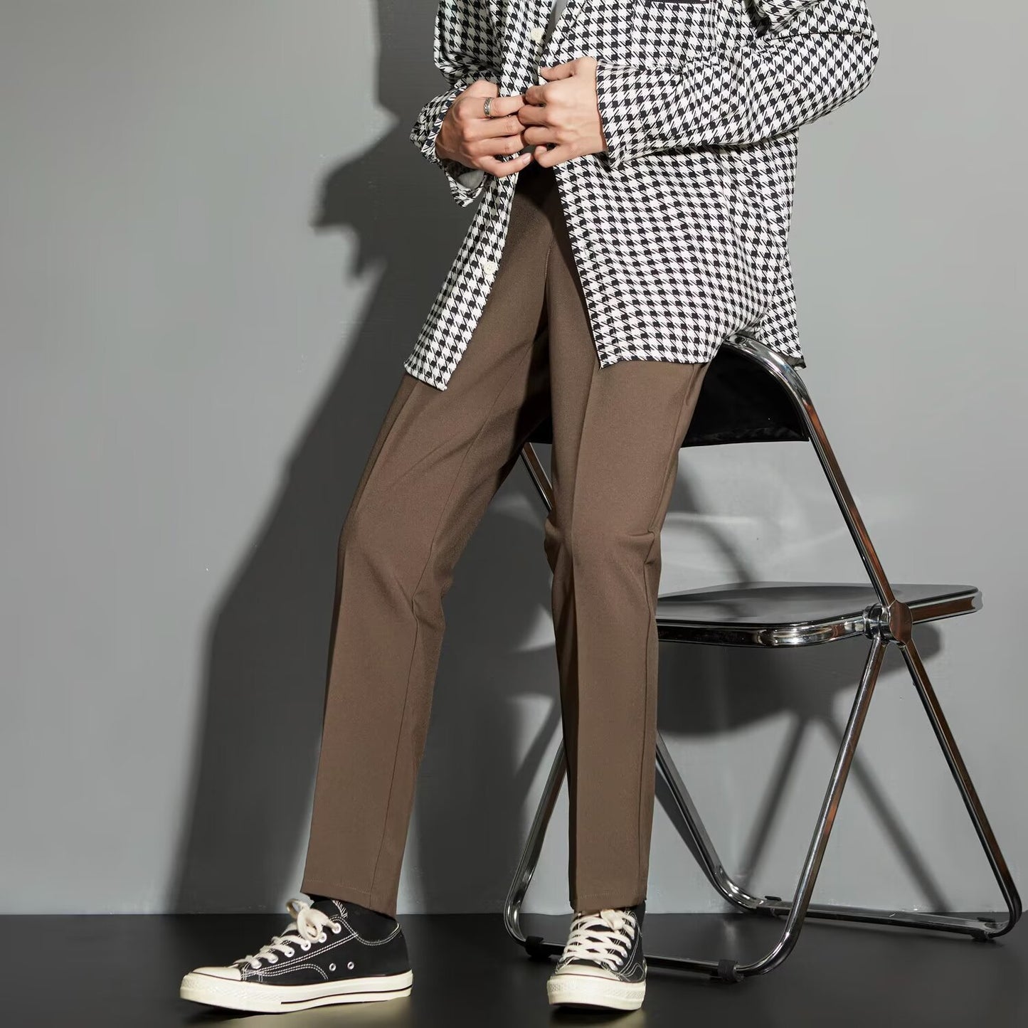 All-matching Ankle-length Suit Pants