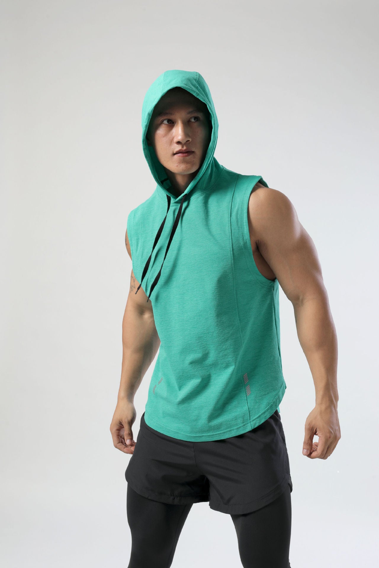 Hooded Sleeveless T-shirt Men's