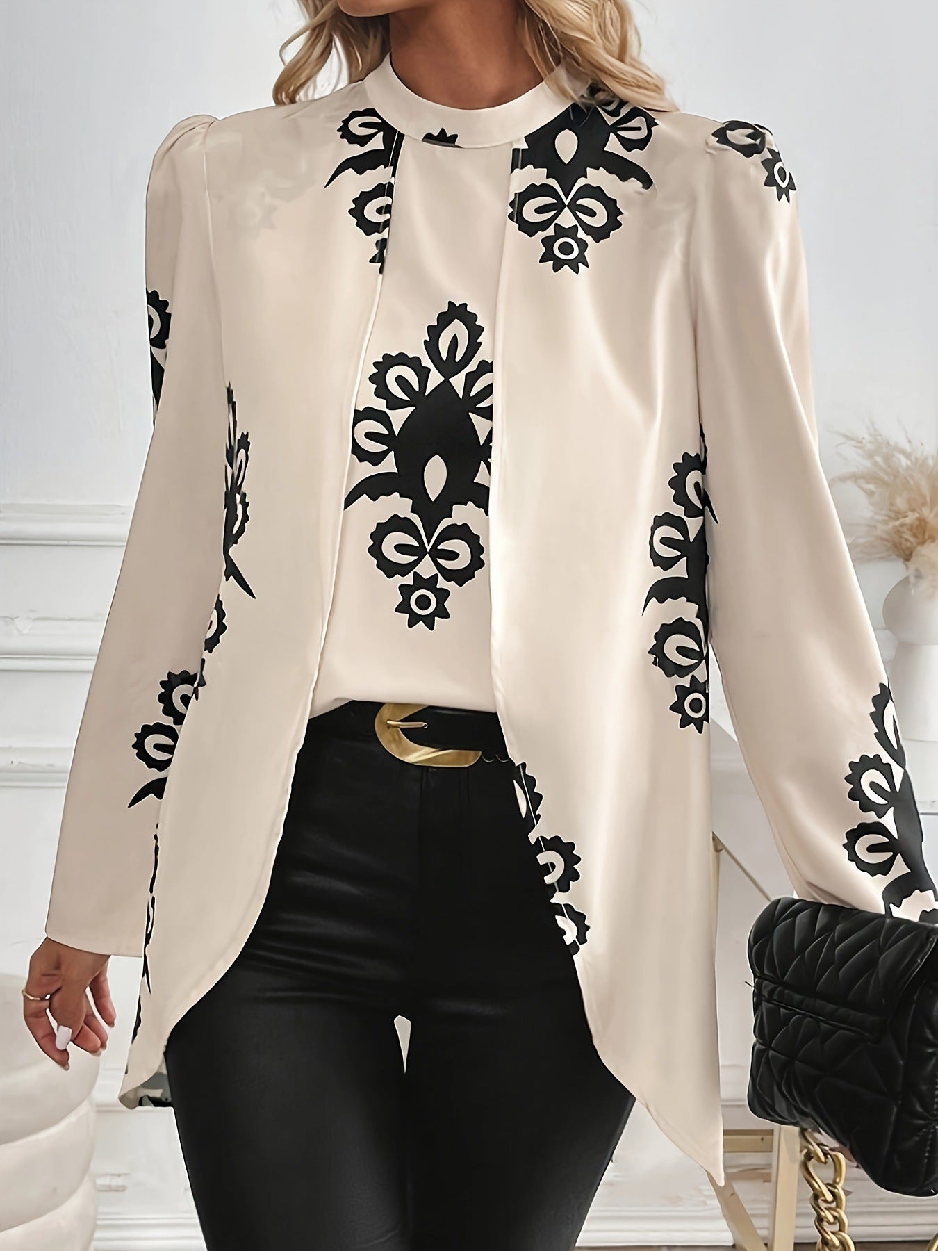 Elegant Women's Long-sleeved Shirt