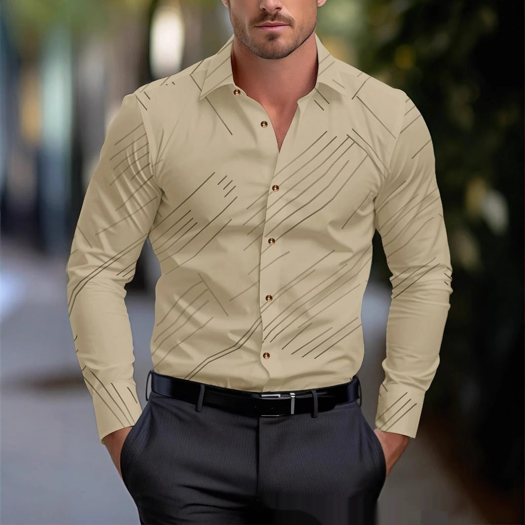 Diagonal Striped Shirt