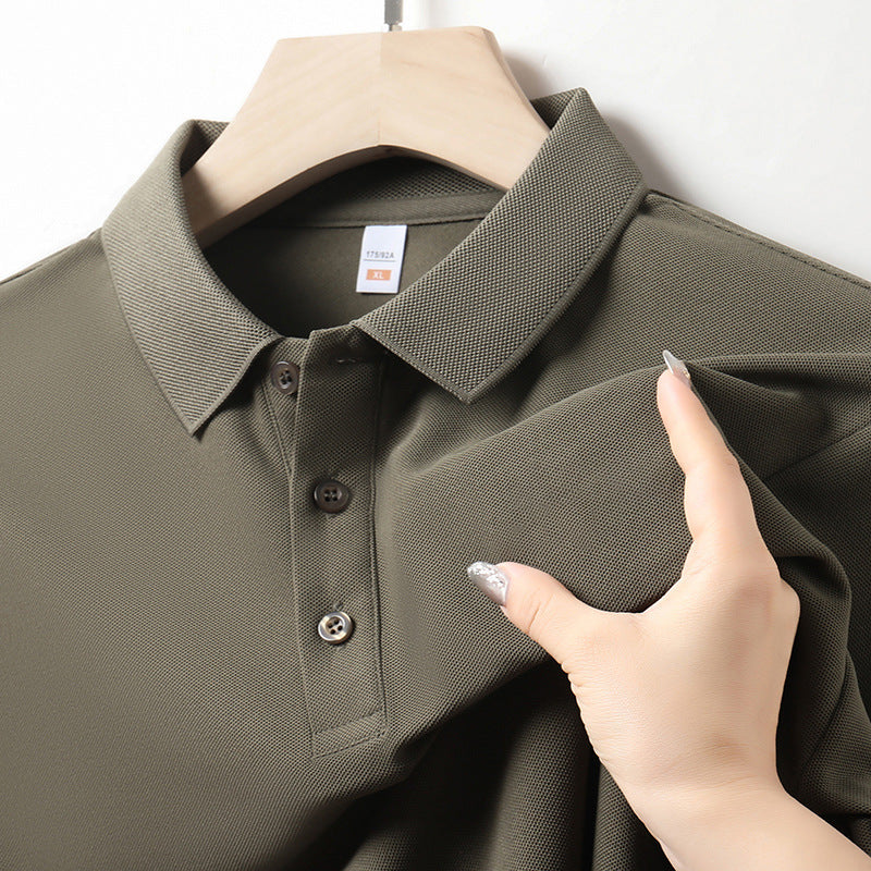 Men's Lapel Short Half Sleeve T-Shirt