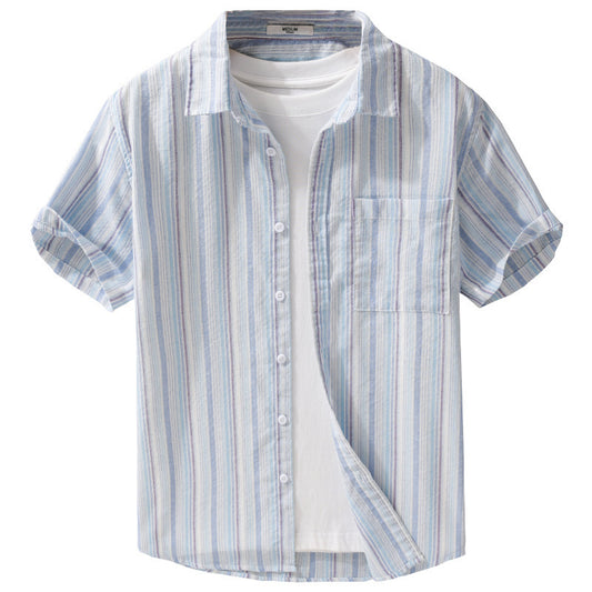 Striped Minimalist Short Sleeve Shirt