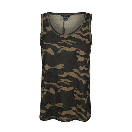 Women Camouflage sleeveless T-shirt