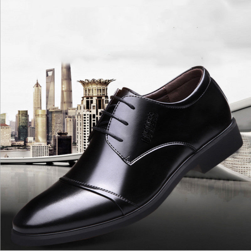 Formal Wear Leather Shoes Breathable Lace Up