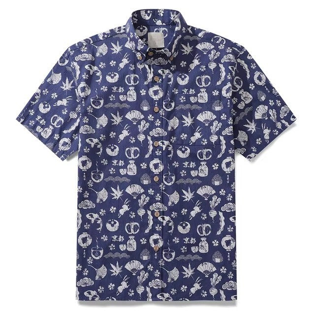 Men's Shirt Hawaiian Tropical Style