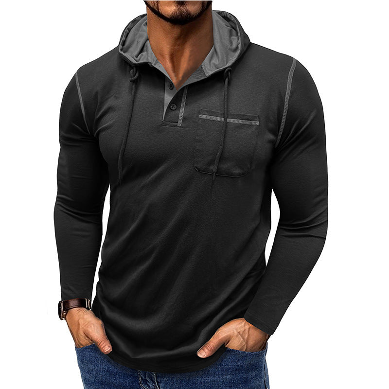 Men's Long-sleeved Hooded