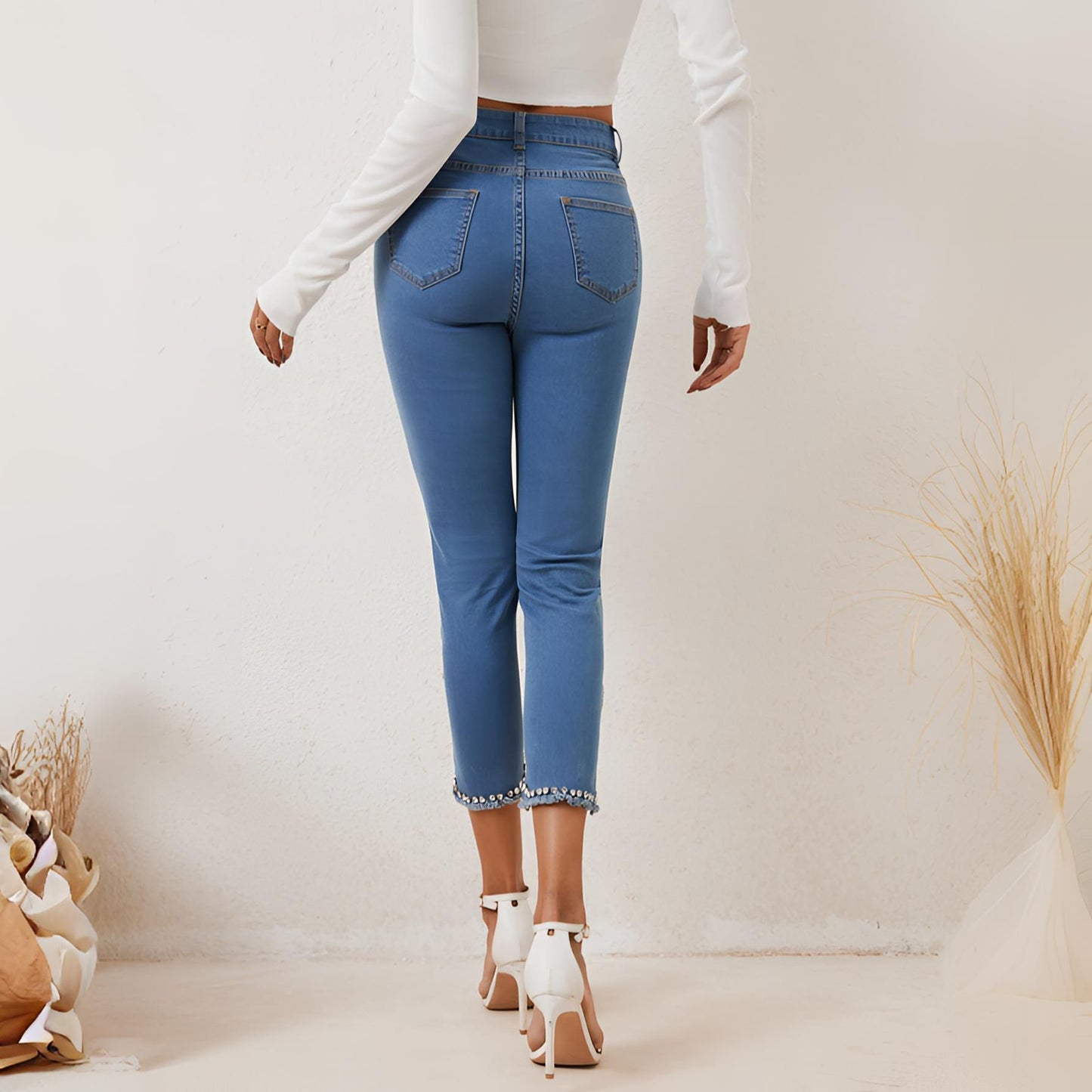 New High Waist Slimming Stretch Jeans