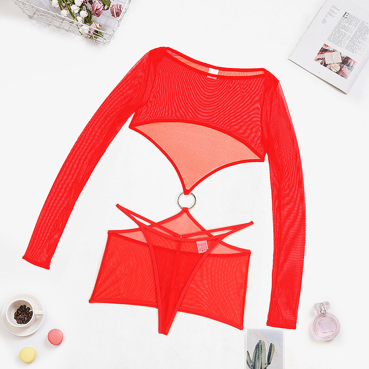 New Sheer Mesh Underwear Two-piece
