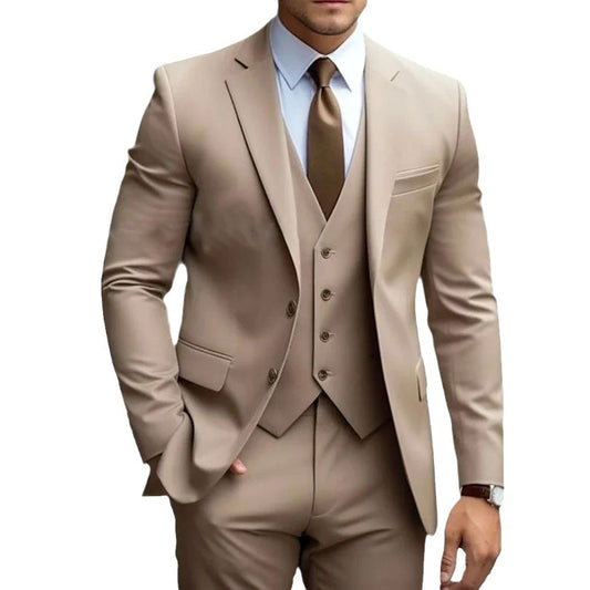Three-piece Suit For Bridegroom Men's Wedding