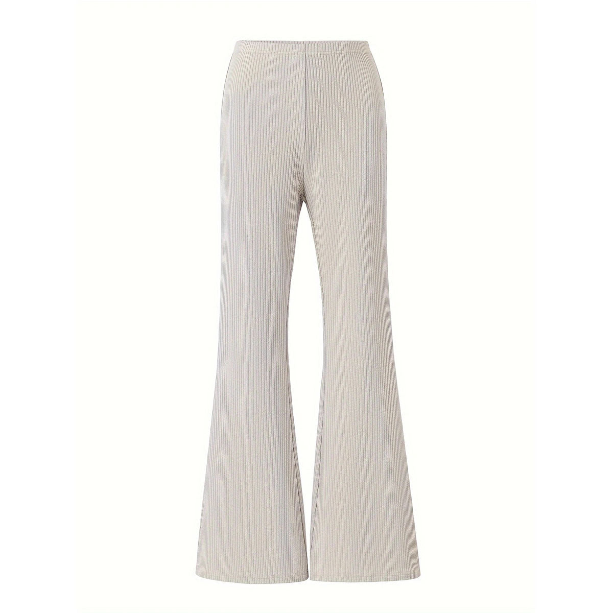Slightly Flared Straight Slim Fit Hip Raise Pants