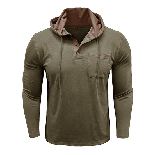 Men's Long-sleeved Hooded
