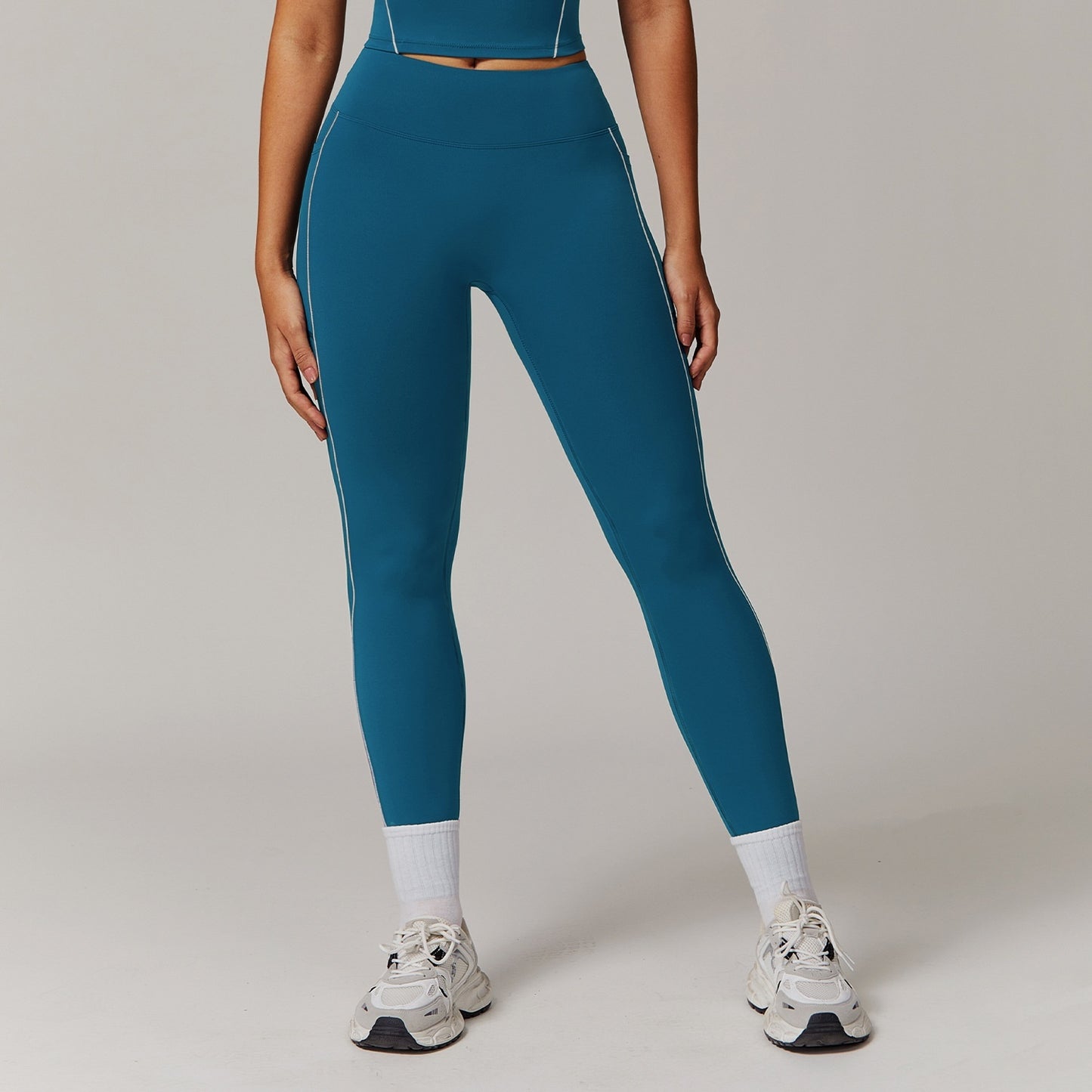 High Waist Nude Feel Pocket Sports Pants