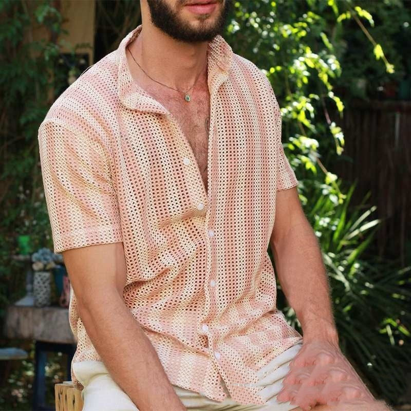 Waffle Cool Men's Shirt Hole