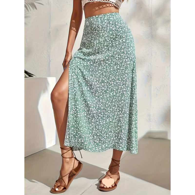 Women's Floral Split Skirt Fairy Dress