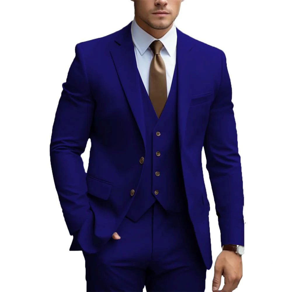 Three-piece Suit For Bridegroom Men's Wedding