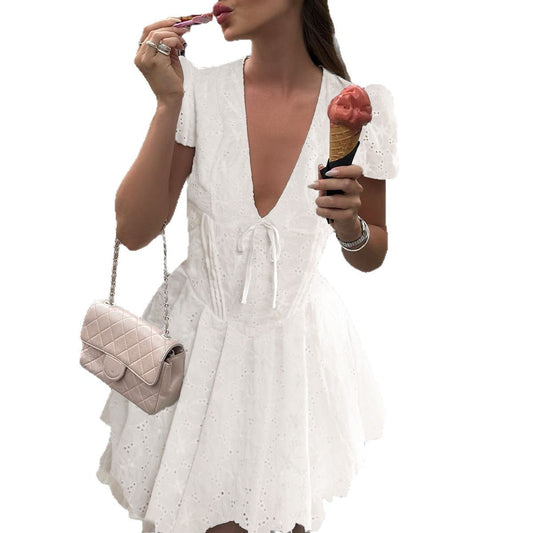 Hollow Elegant Women Dress