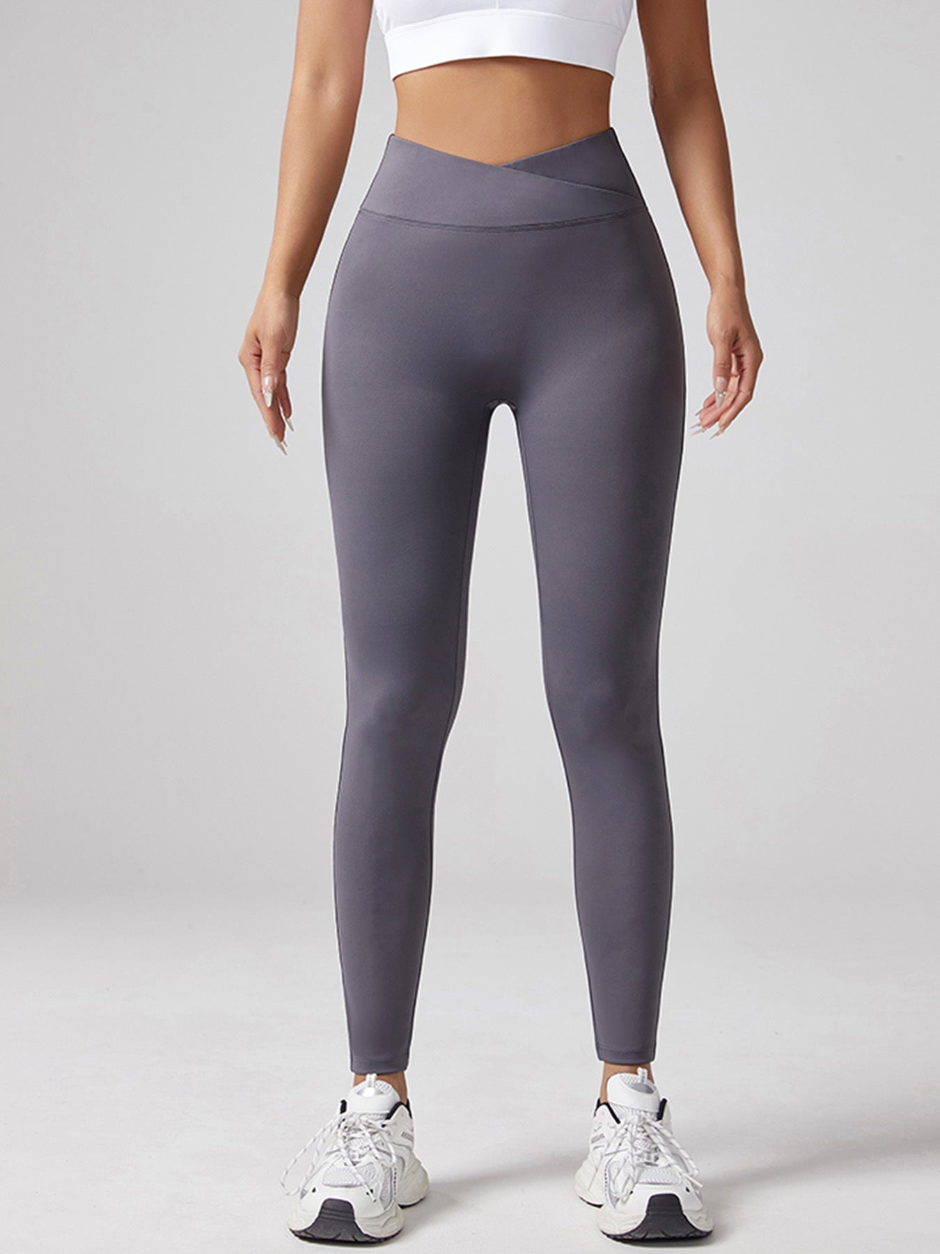 V-waist Fitness Elastic Tight Pants