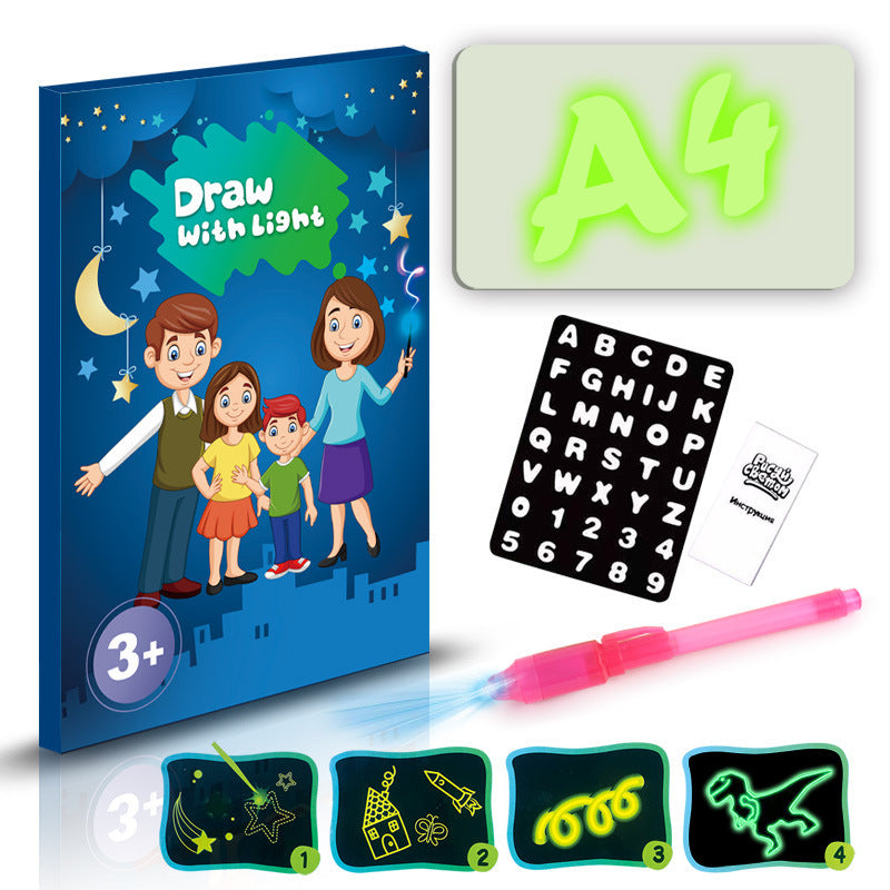Educational Toy Drawing Pad 3D Magic Light Effects