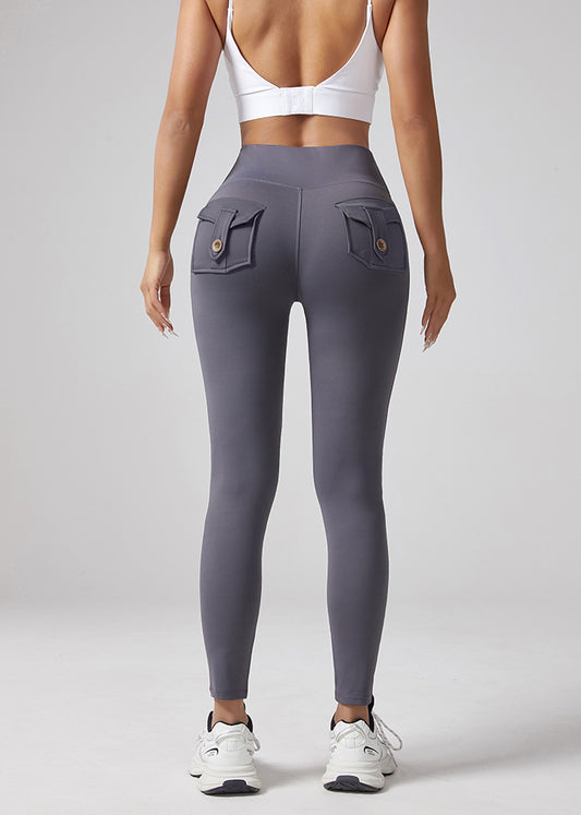 V-waist Fitness Elastic Tight Pants