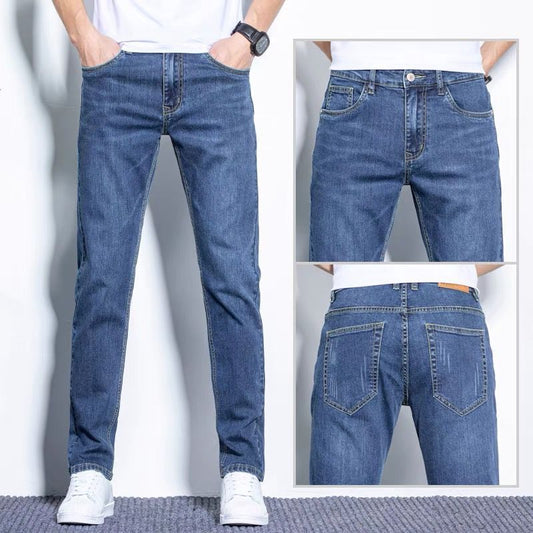 Fashion Men's Straight Stretch Jeans