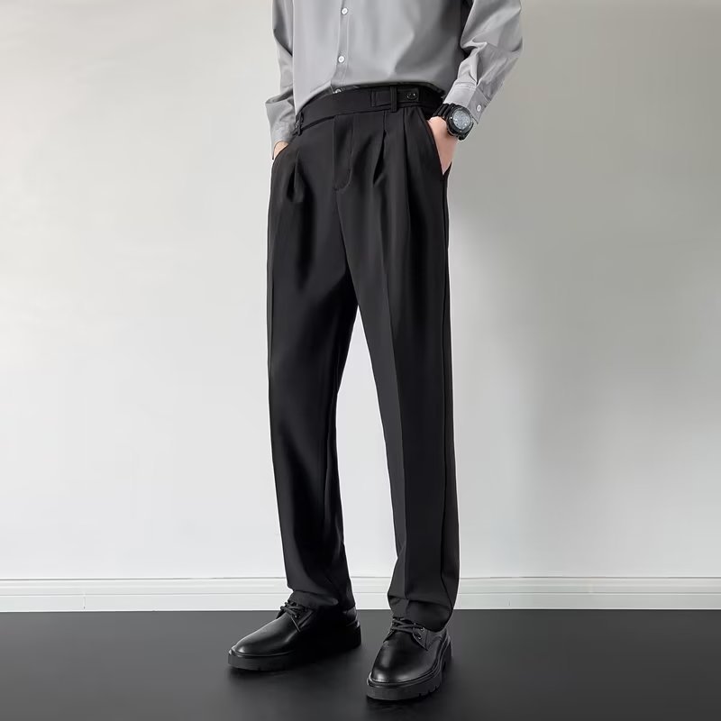 Nice Suit Pants Men's Straight Loose